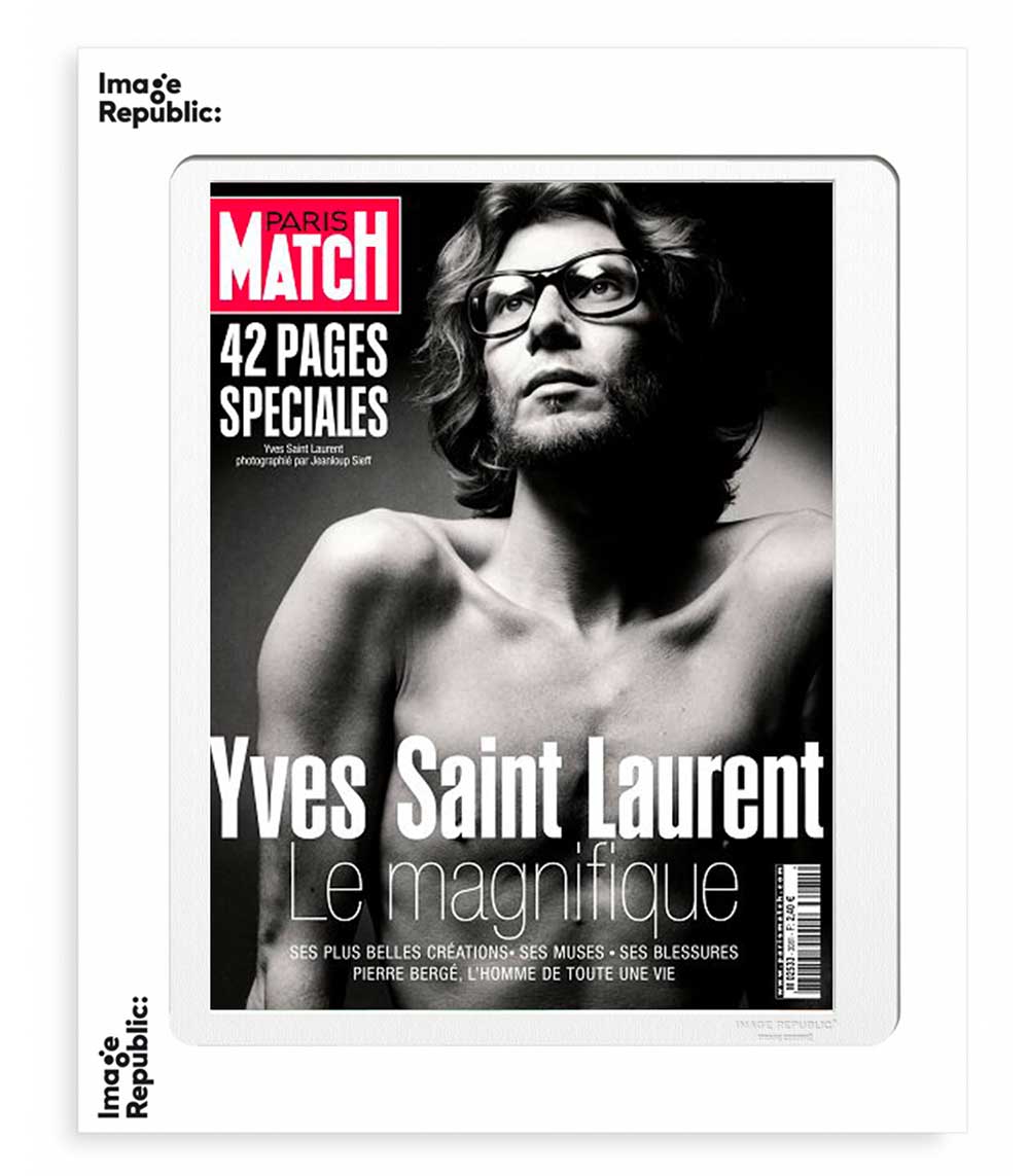Affiche Paris Match Yves Saint-Laurent 56 x 76 cm Image Republic