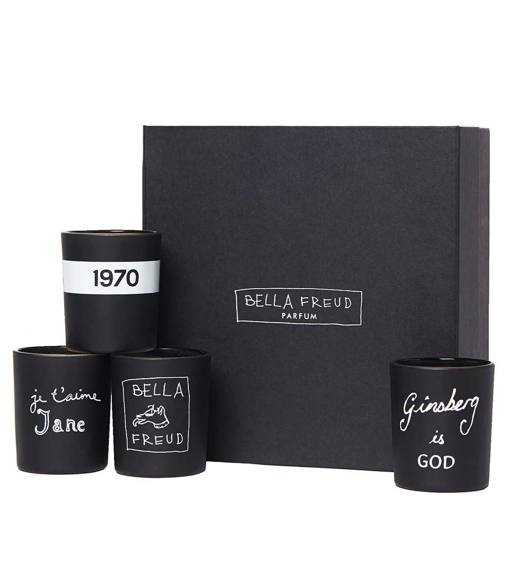 Coffret de 4 mini bougies parfumées 70's Bella Freud