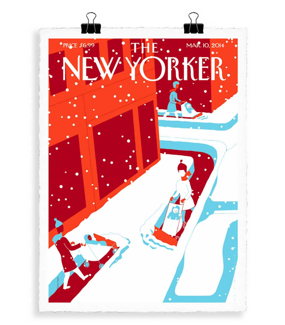 The-New-Yorker 72 Steininger Snowplows 2014 56 x 76 cm Image Republic