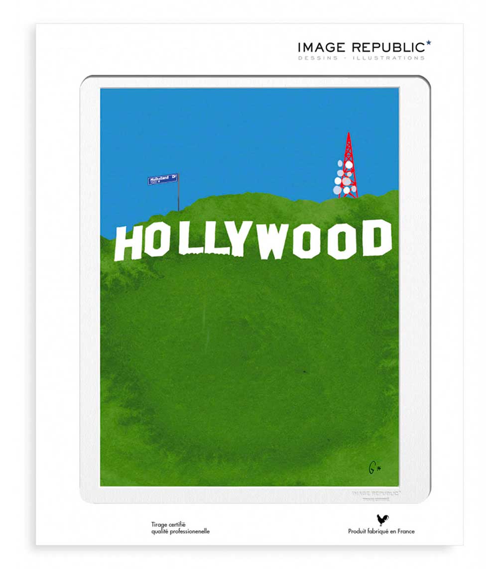 Affiche WLPP Hollywood 40 x 50 cm Image Republic
