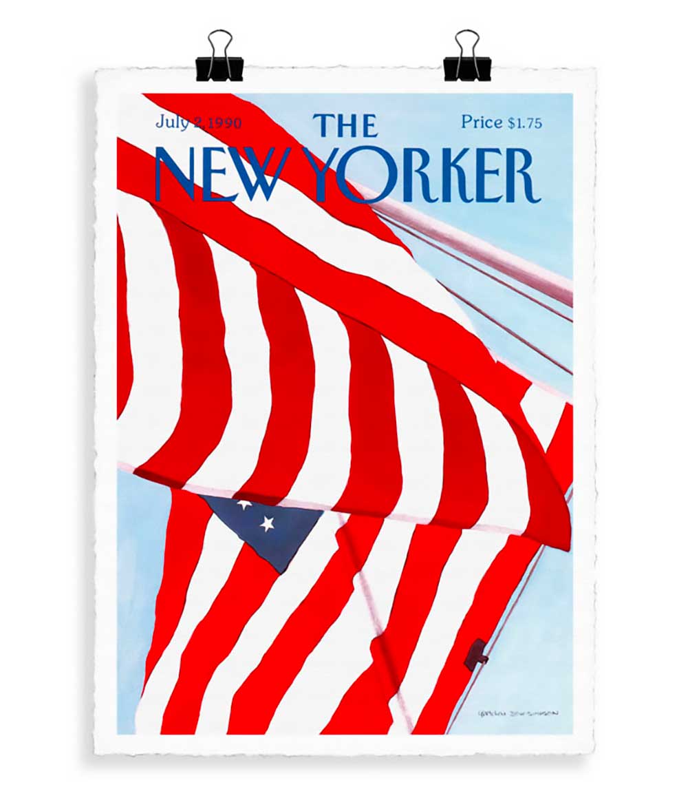 The-New-Yorker 30 Simpson Drapeau 56 x 76 cm Image Republic