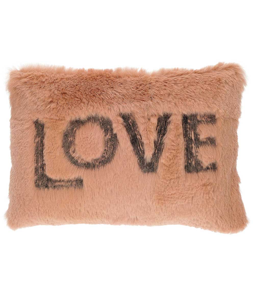 Love shaved rabbit cushion 20 x 30 cm Maison de Vacances