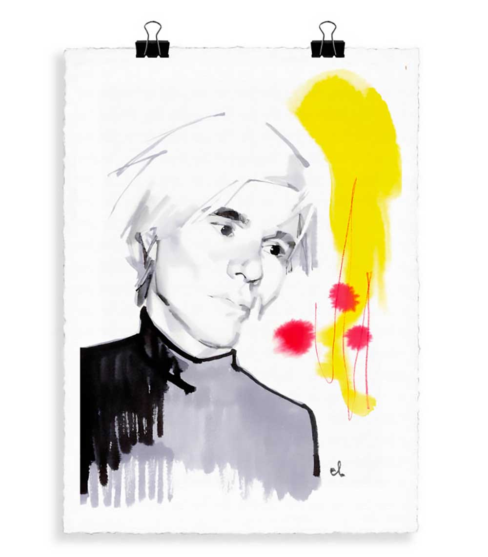 Portrait W1 Andy Warhol 56 x 76 cm Image Republic