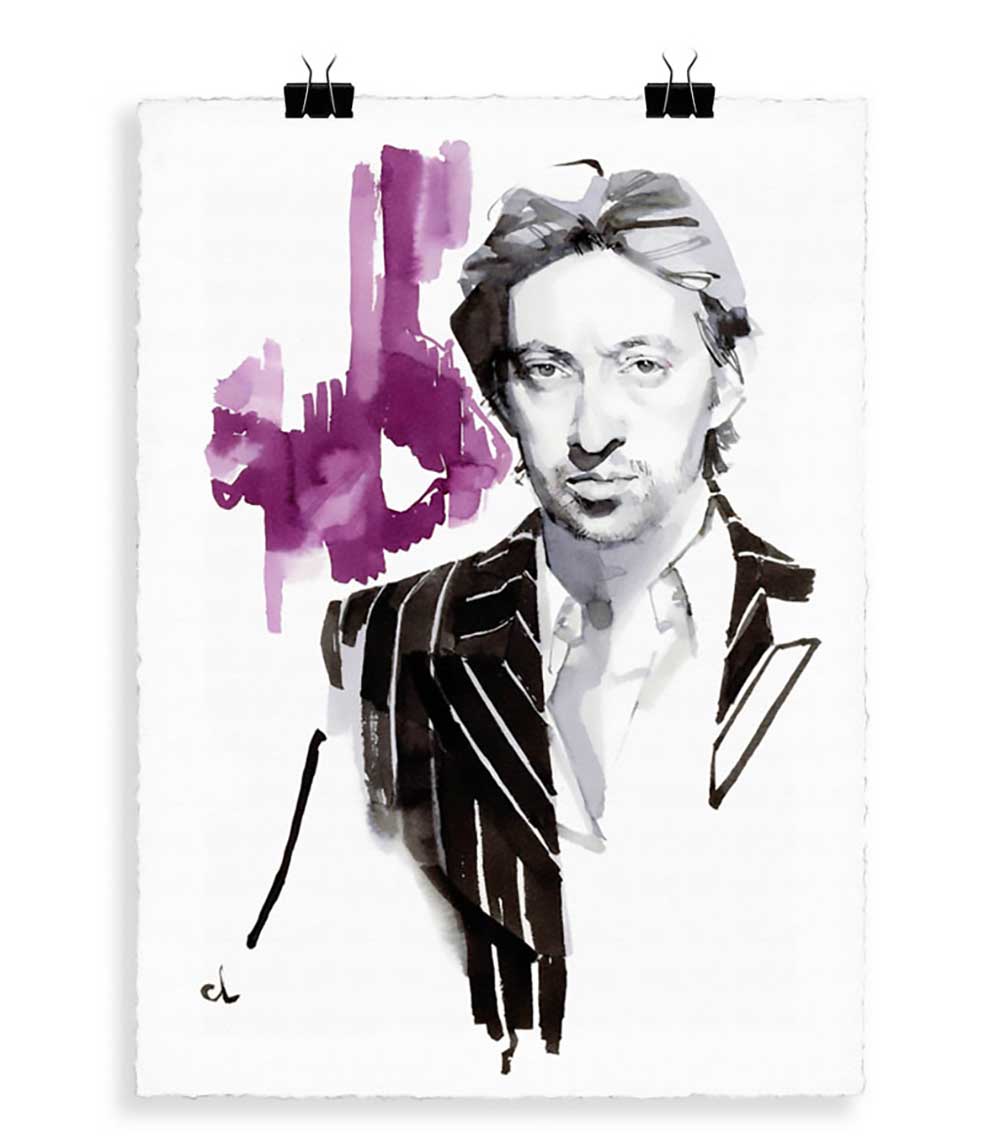 Portrait G1 Serge Gainsbourg 56 x 76 cm Image Republic