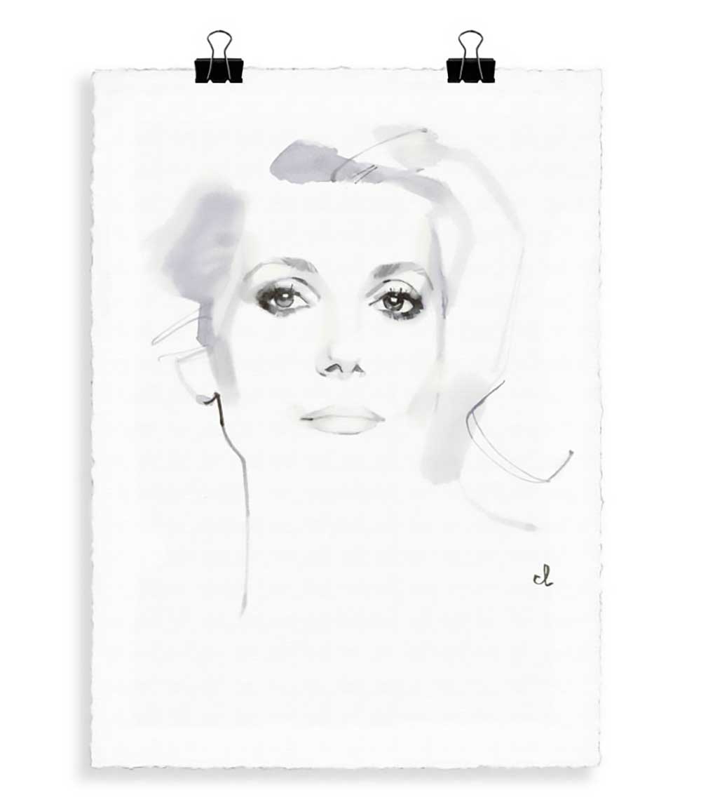 Portrait D3 Catherine Deneuve 56 x 76 cm Image Republic