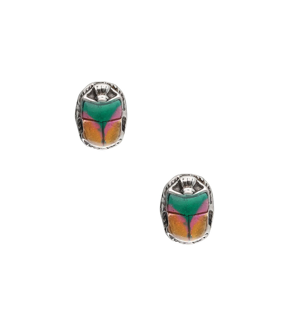 Scaramouche Enamel earrings Gas Bijoux