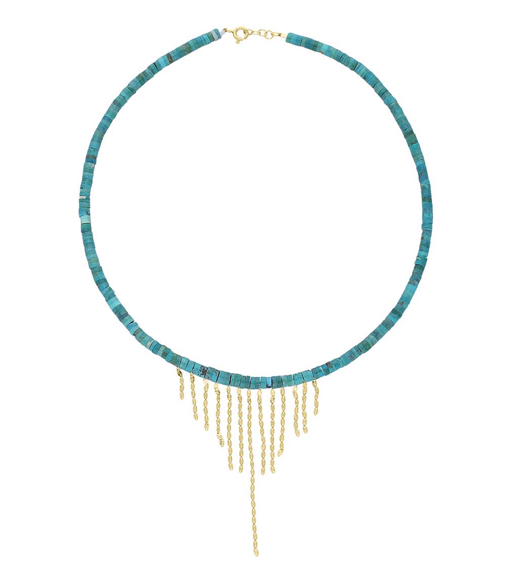 Collier Taylor n° 3 Turquoise Pascale Monvoisin