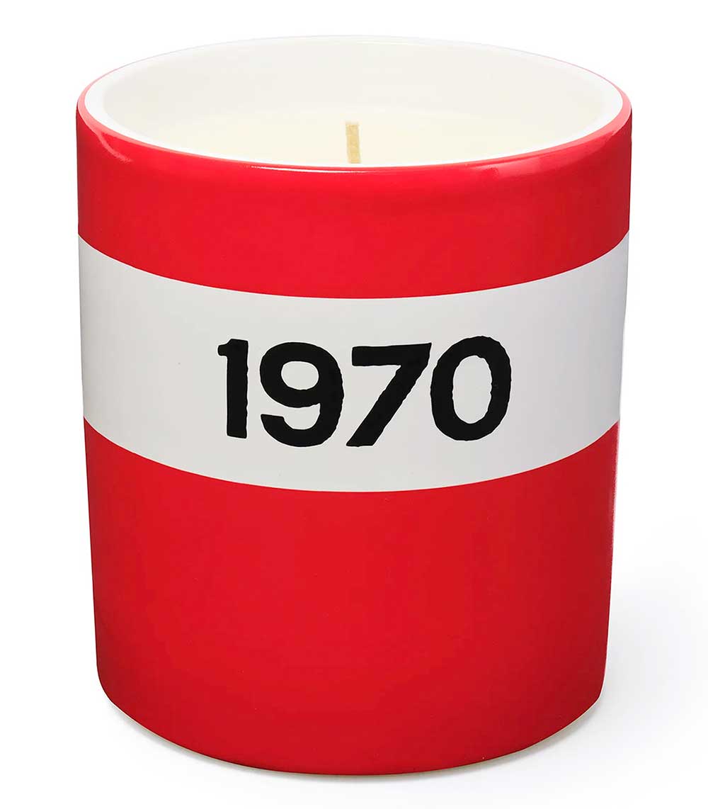 1970 red ceramic candle Bella Freud