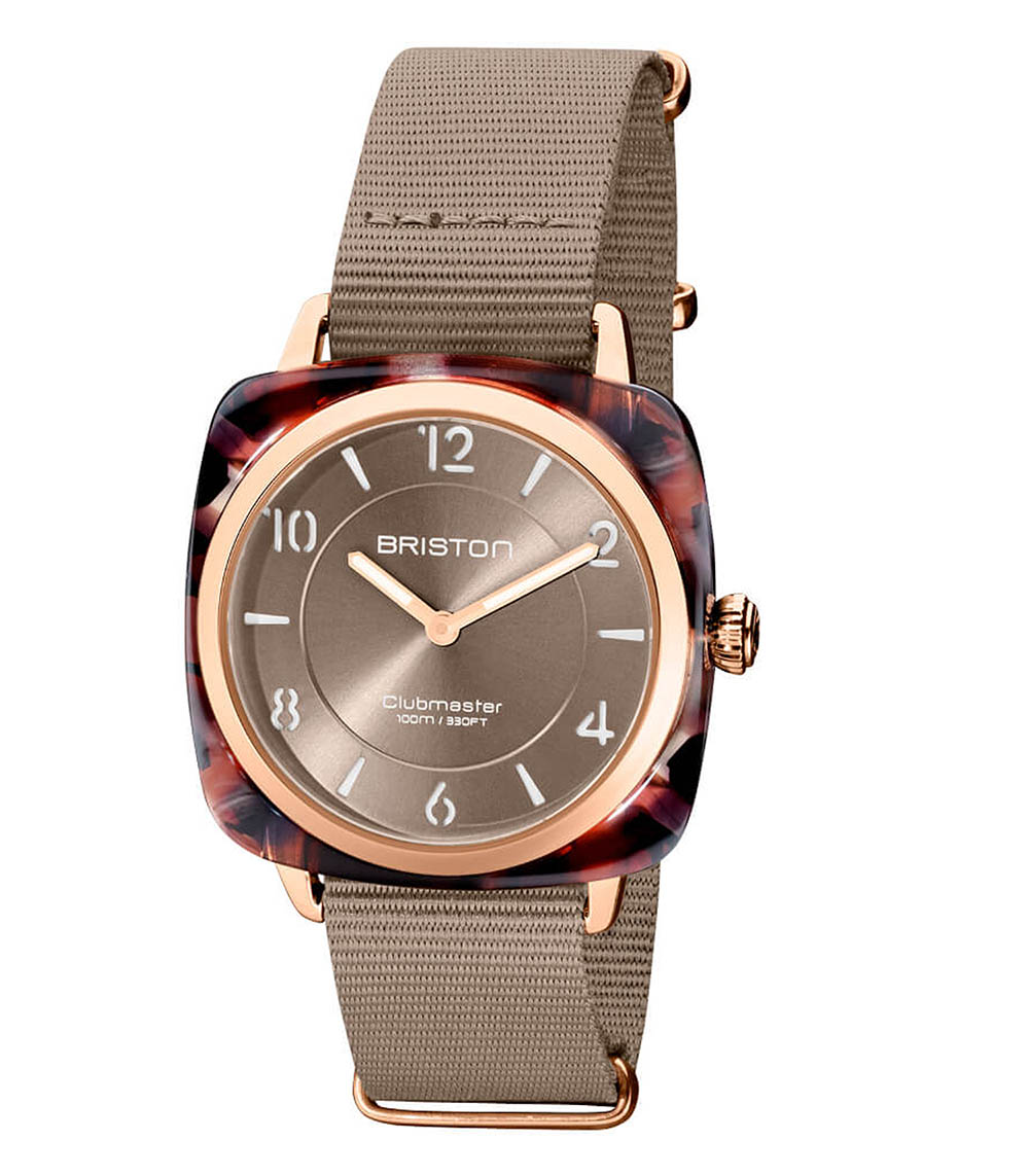 Clubmaster Chic Watch - Rose Gold/Taupe Briston