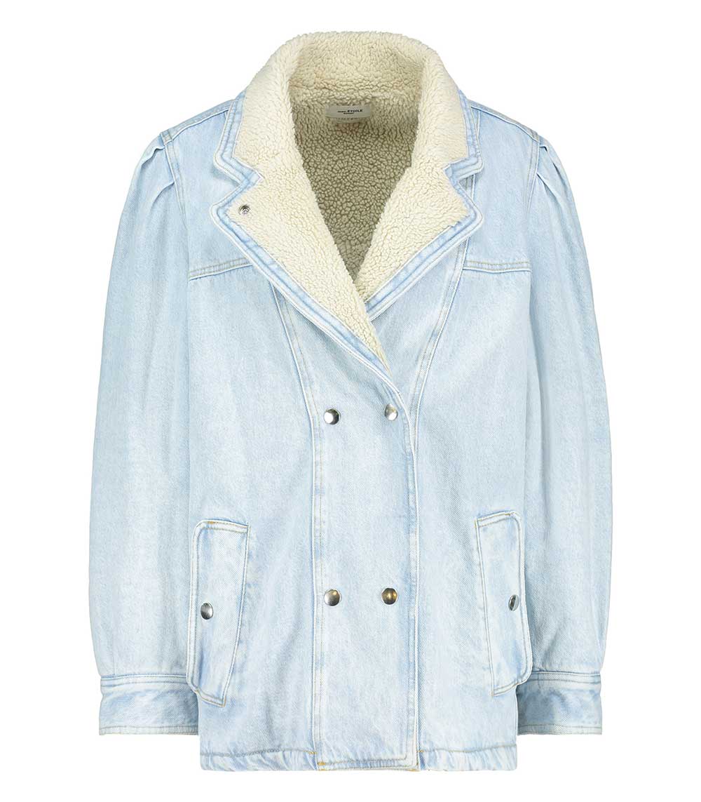 Blouson Lucinda en denim bleu clair 