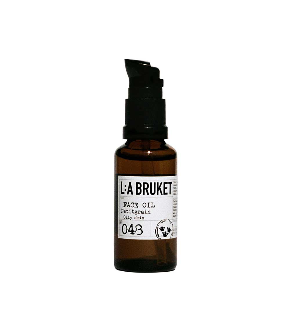 Huile rééquilibrante n°048 pour le visage Petit Grain 30 ml L:a Bruket