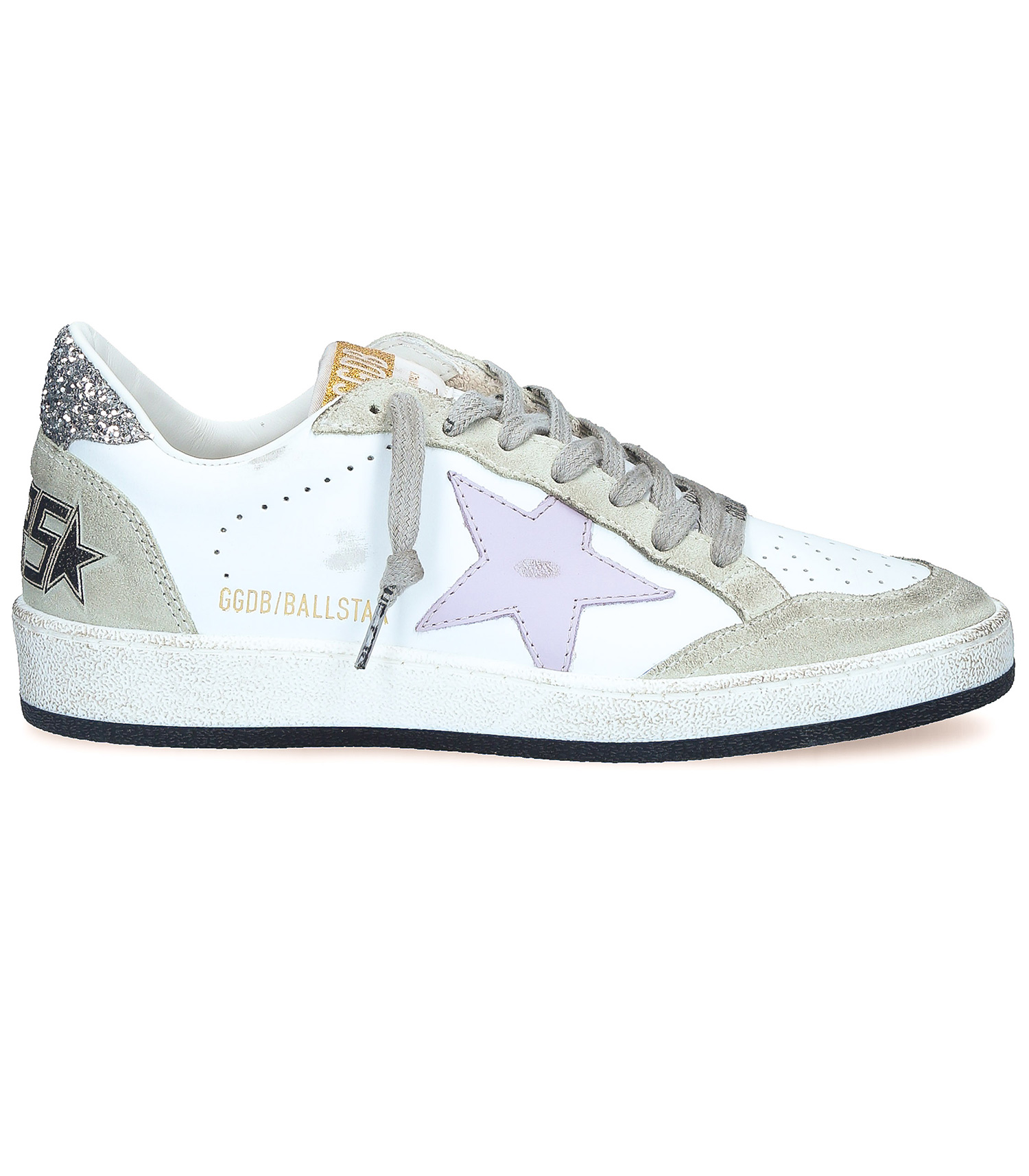 Golden Goose Woman Collection Sneakers Ball Star - Pearl Suede - Horsy -  Silver Laminated Star pour Femme