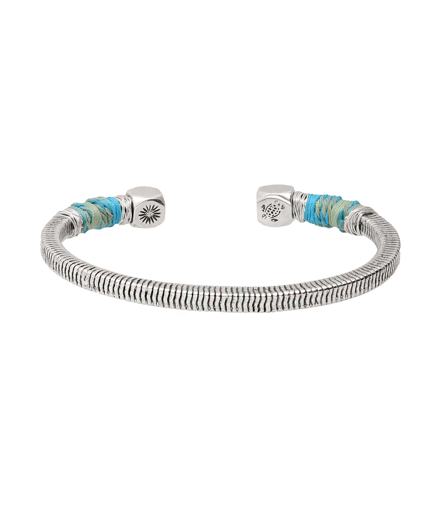 Bracelet jonc argenté bracelet Femme Bracelets Bracelets Vilebrequin sari Coton Vilebrequin en coloris Bleu 