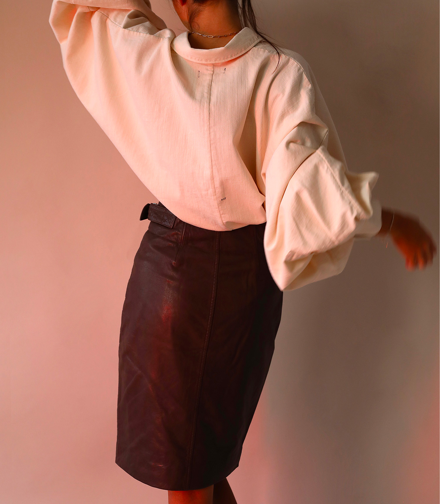 Marant Étoile Bertille Skirt In Brown Leather スカート
