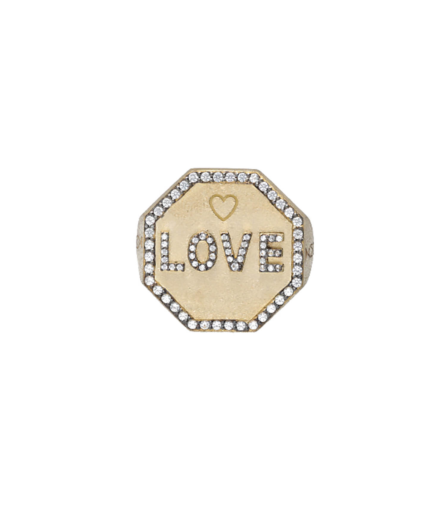 Love ring yellow gold white sapphires Feidt Paris Jane de Boy