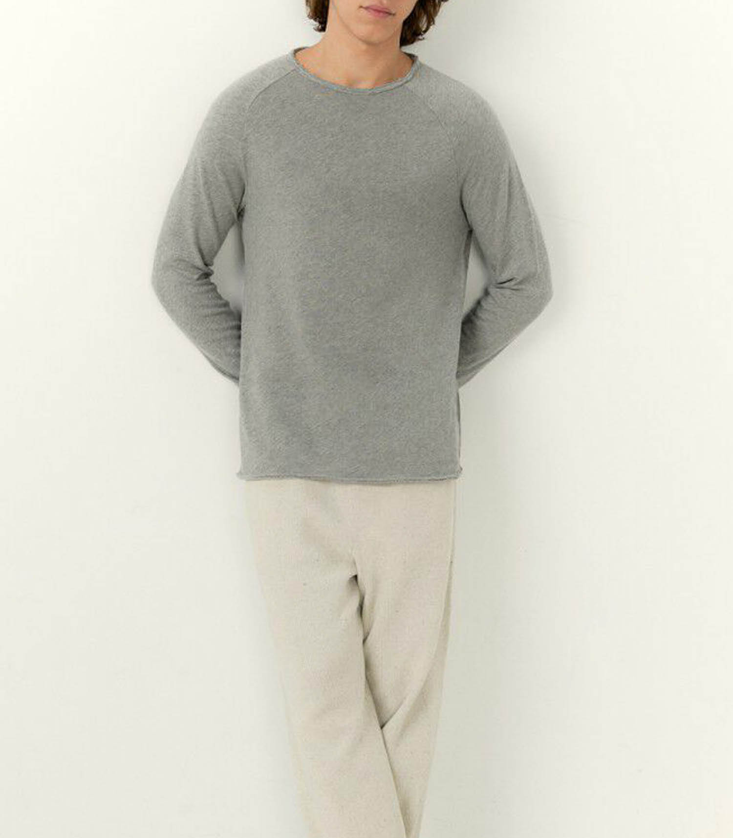 T-shirt Body Vintage Homme gris