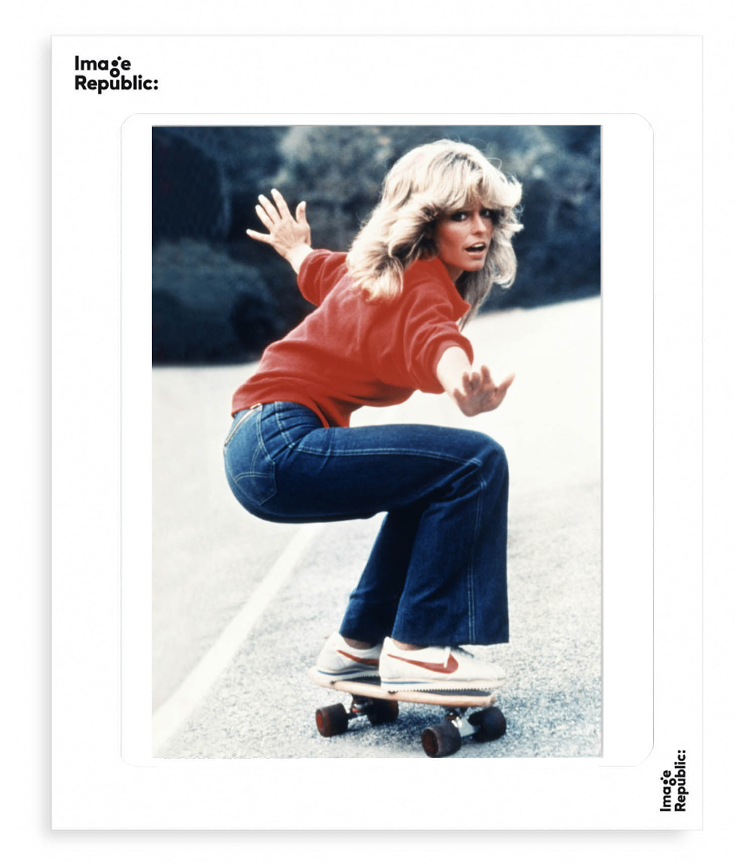 Poster Sur Toile Farrah Fawcett - Décoration Murale Vintage 40x60 Cm, Style Sans Cadre Pour Salon Ou Chambre