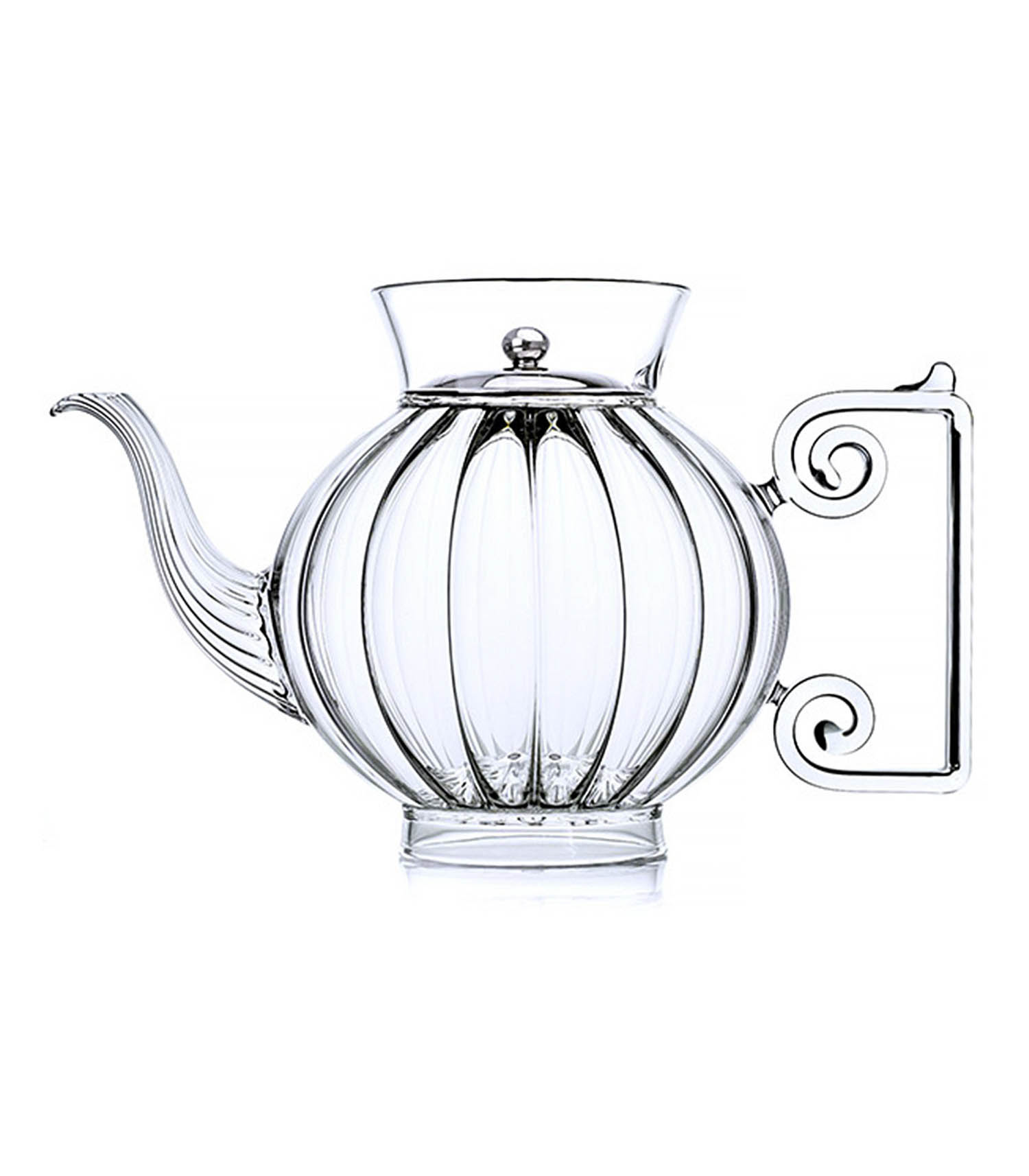 Blown glass teapot Love Story - 8 cups