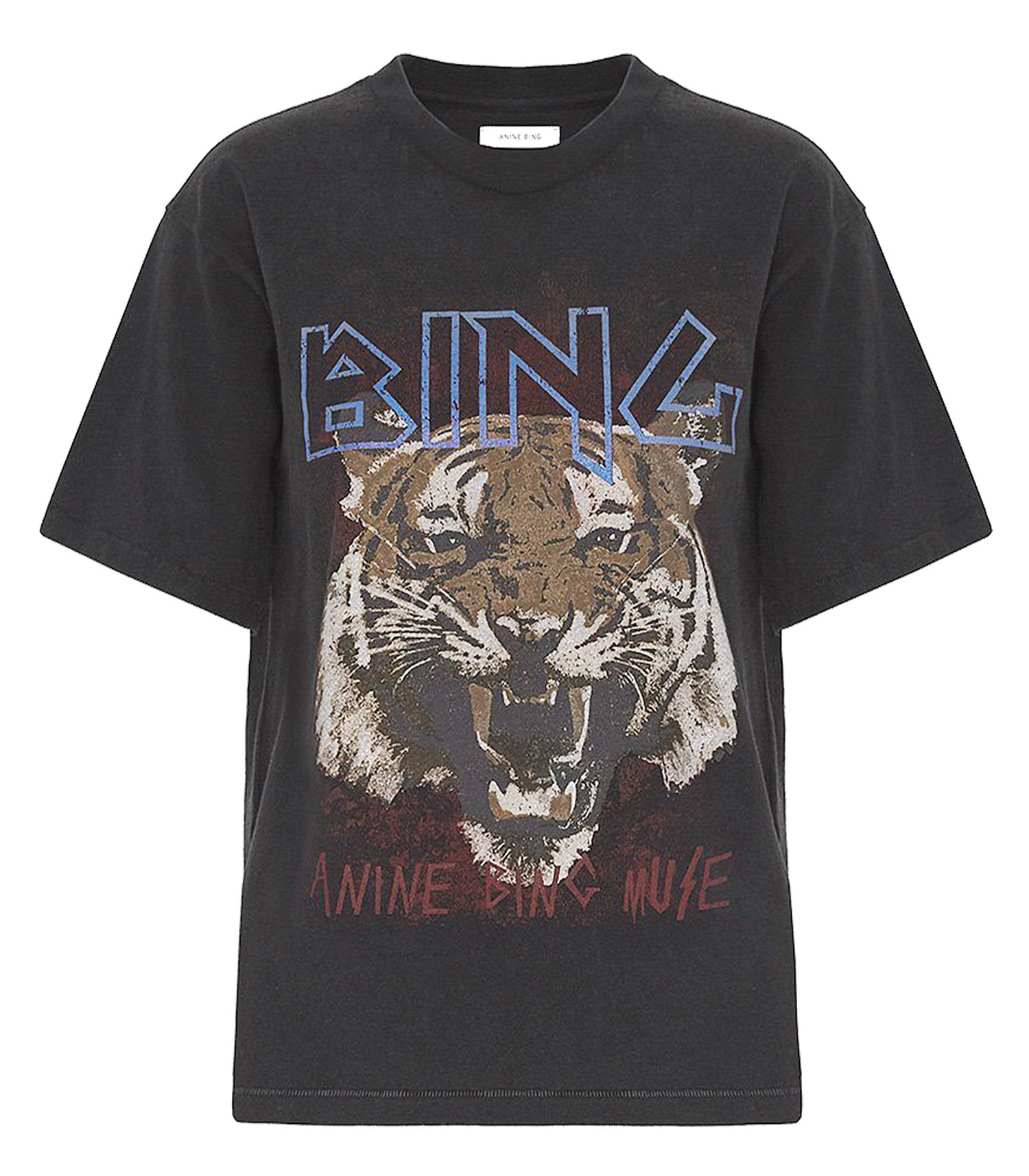 Femme Vêtements Tops T-shirts Tiger Tee Anine Bing en coloris Noir 26 % de réduction 