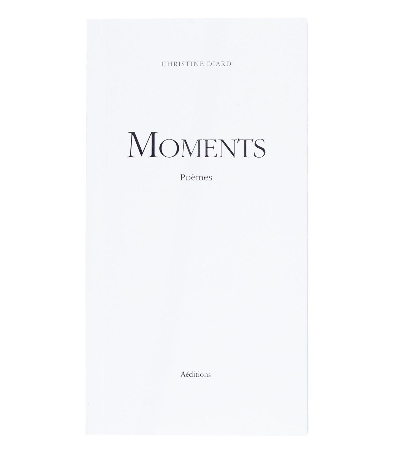 Livre Moments recueil de poèmes Aéditions - Jane de Boy
