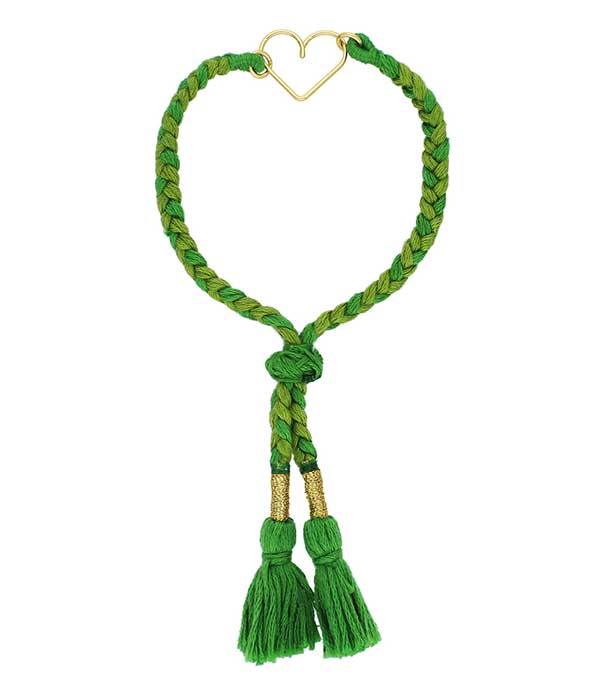 Bracelet Meera Coeur Vert Atelier Paulin