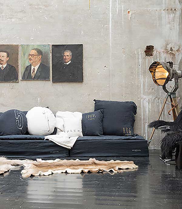 Housse de Palette Noir 80 x 120 x 35 cm Bed and Philosophy