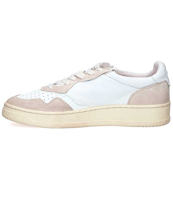 Baskets Low Leather & Suede White Game Set Match Autry