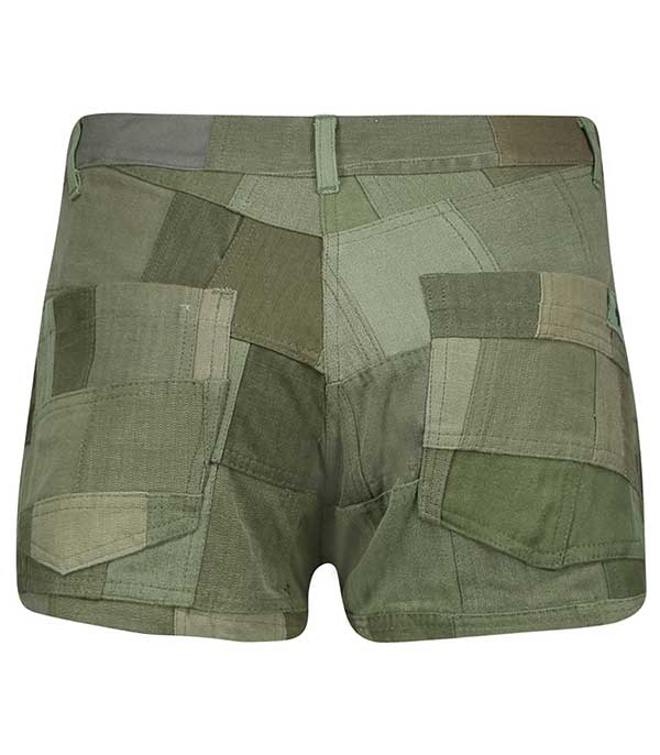 Short Military Patchwork Overlord