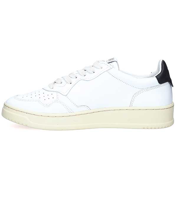 Baskets homme Medalist Low Leather White/Black Autry