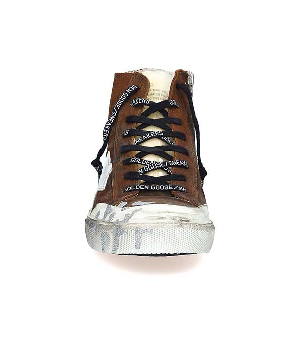 Baskets Francy homme Penstar Marron Glitter Golden Goose