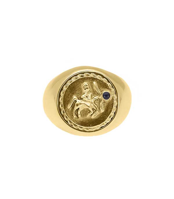 Bague chevalière Talisman Sagittaire Goossens
