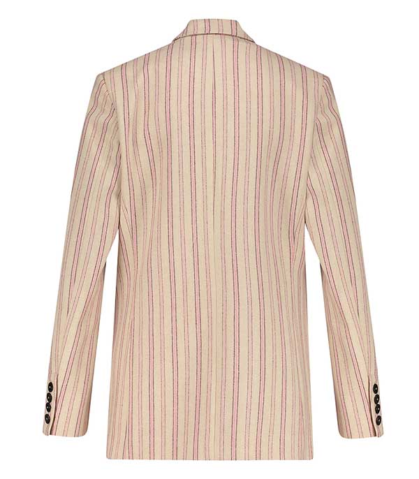 Blazer rayé en laine Forte Forte