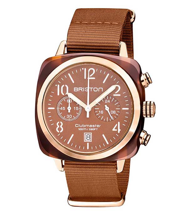 Montre Clubmaster Classic Terracotta or rose - caramel Briston