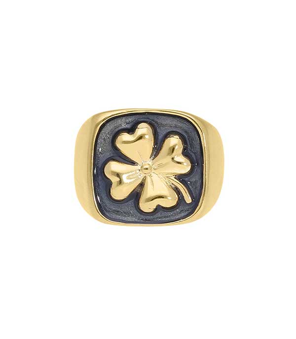 Bague Talisman Trèfle Goossens