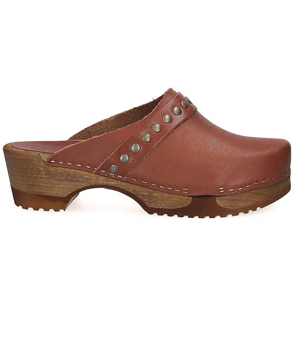 Antico Leather Clogs Bosabo