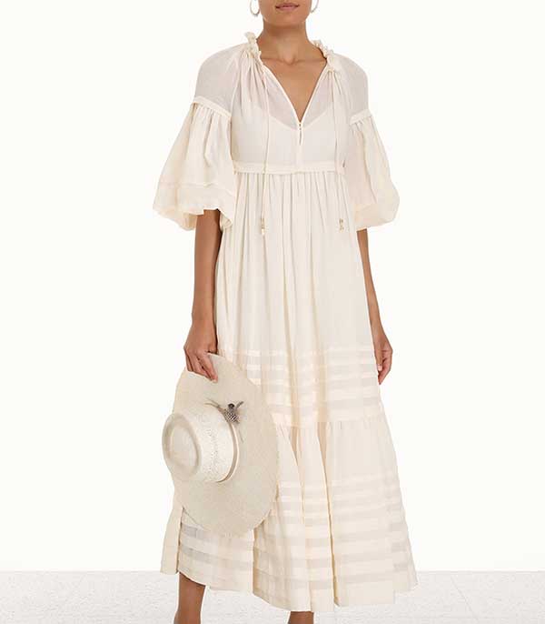 Robe midi The Moonshine Tuck Zimmermann