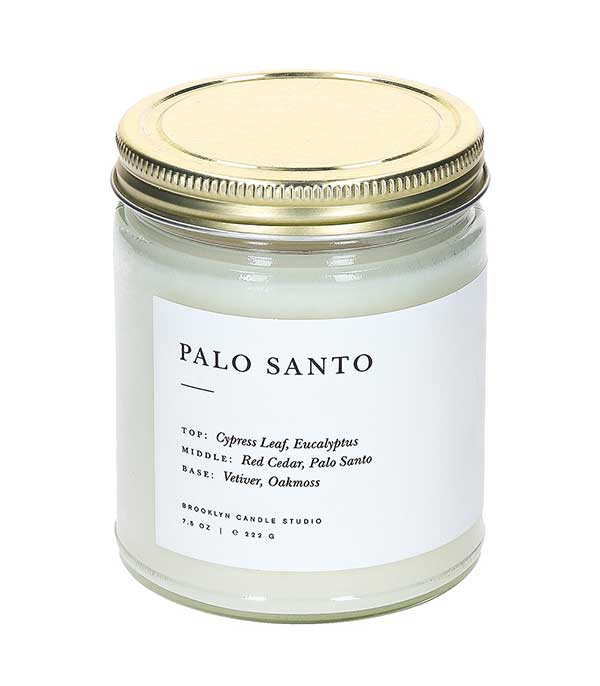 Bougie végétale parfumée Minimalist Palo Santo Brooklyn Candle