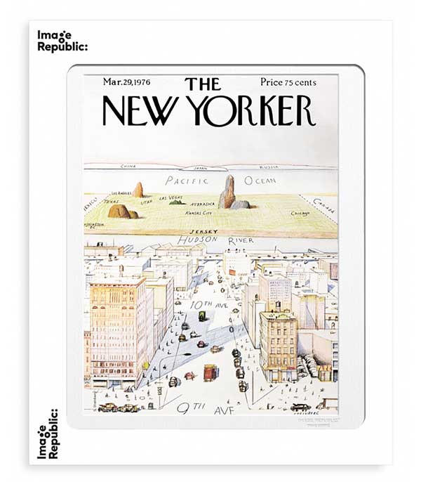 Affiche The New Yorker 07 Steinberg 30 x 40 cm Image Republic