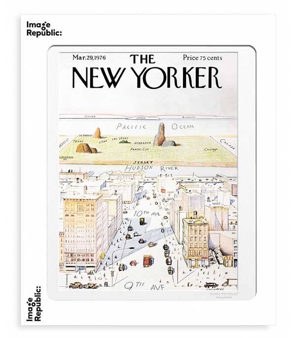 Affiche The New Yorker 07 Steinberg 40 x 50 cm Image Republic