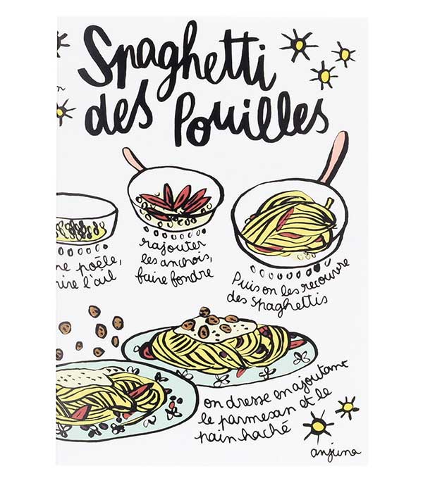 Carte Recette Spaghettis Anjuna Boutan Image Republic