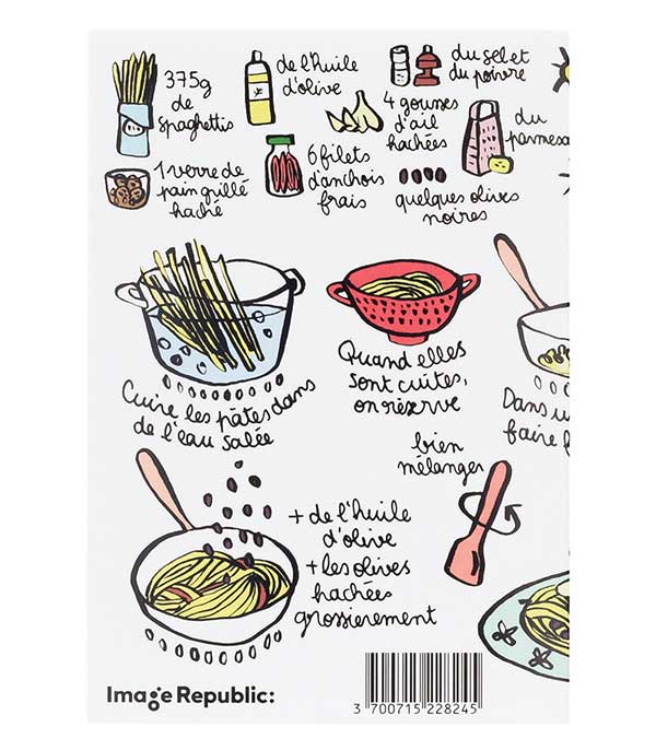 Carte Recette Spaghettis Anjuna Boutan Image Republic