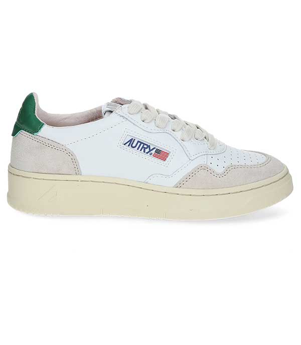 Baskets Medalist Low Leather Suede White/Amazon Autry