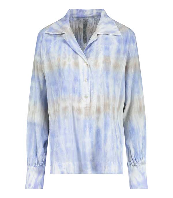 Blouse Antique Relaxed Tie & Dye Taupe Sky Raquel Allegra