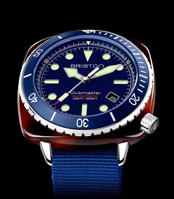 Clubmaster Diver Pro watch - Navy blue Briston