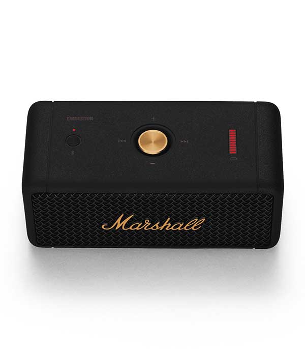 Emberton BT Black and Brass Portable Speaker Marshall