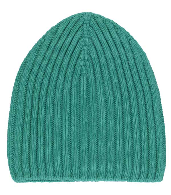Bonnet en cachemire maille cotelée Barrie
