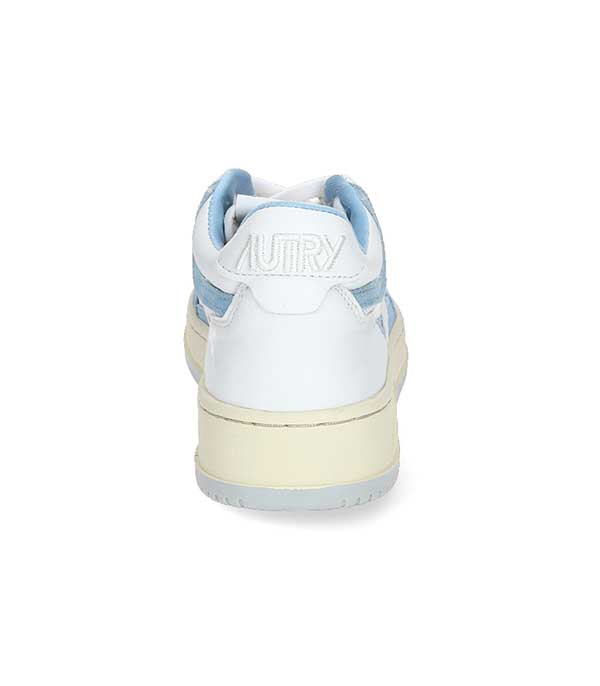 Baskets Medalist Open Mid White/Blue Sky Autry