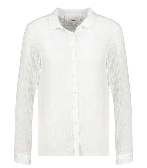 White cotton gauze Scout shirt Xirena