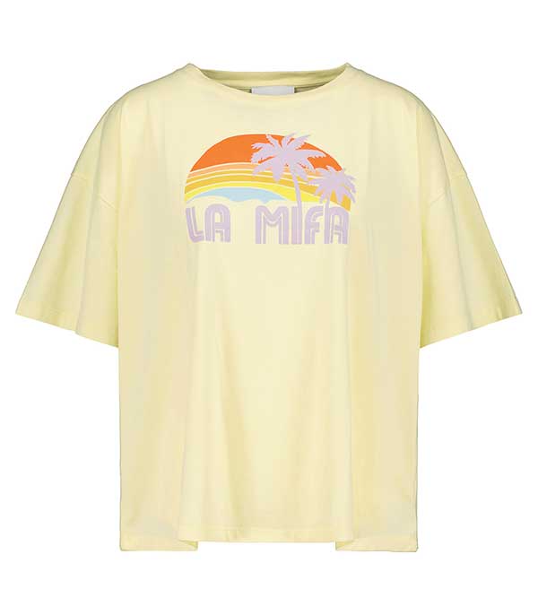 Tee-shirt La Mifa Jaune ronron Paris