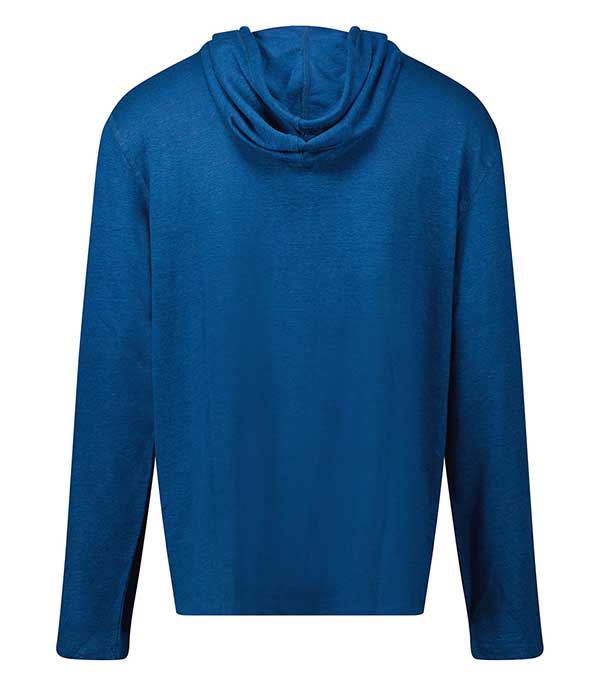 Sweat-shirt Homme en lin indigo Majestic Filatures